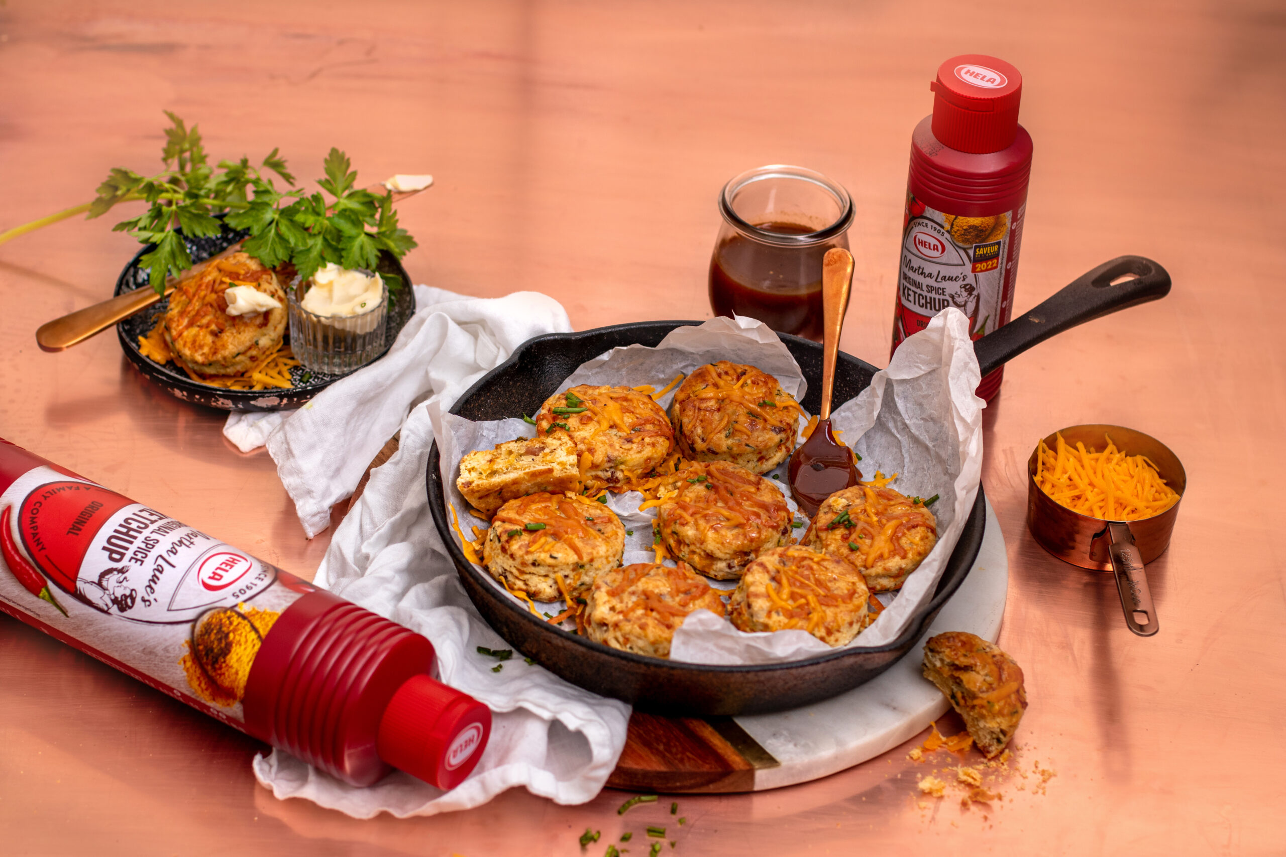 Recipe cheddar bacon scones